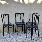 Set of wooden bistro chairs