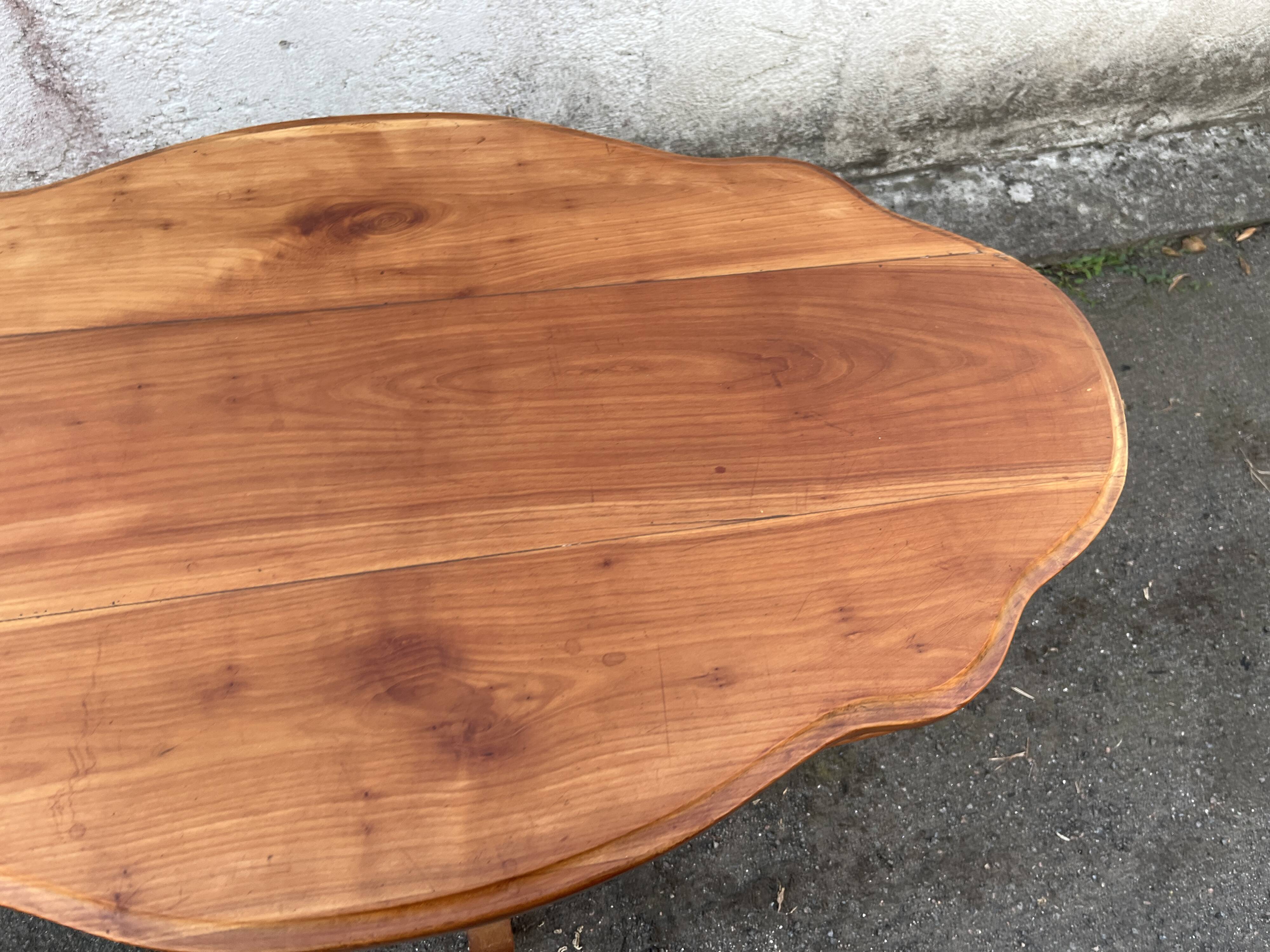 Small solid wood violin table – Napoleon III style