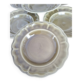 Luneville louix xv moss green plate
