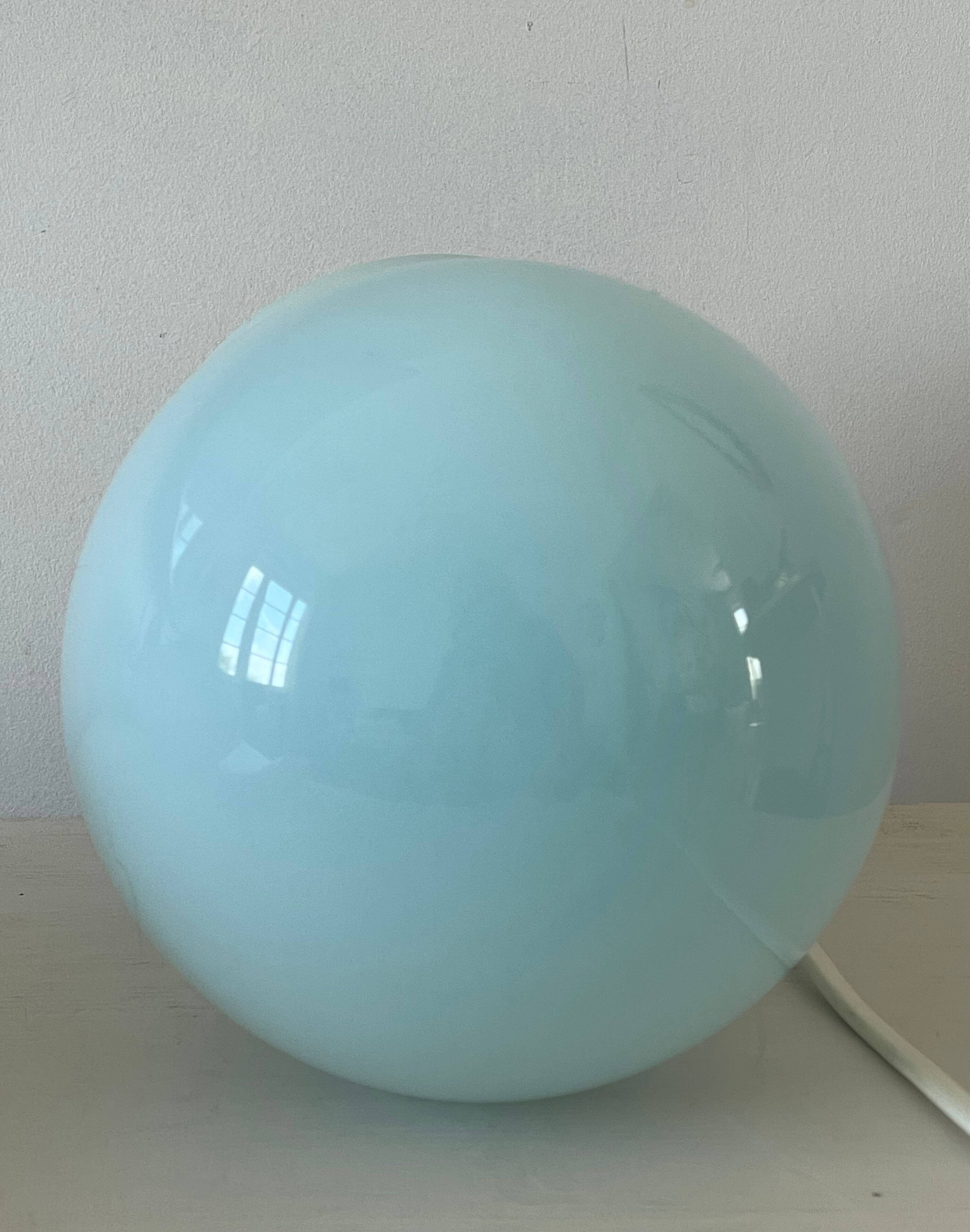 Lampe champignon en opaline 1970.