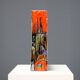 Vintage ceramic vase decorated by Elio Schiavon, Italy, 1960s.