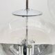 Chrome and bubbled glass balls pendants from the 1970's