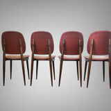 Set of 4 design chairs Pegasus vintage Baumann edition 1960s