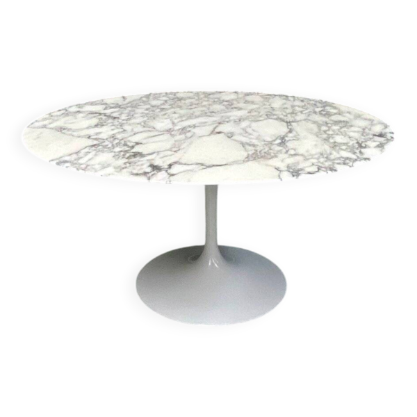 Table de salle à manger en marbre Aresbescato par Eero Saarinen pour Knoll