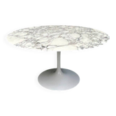 Table de salle à manger en marbre Aresbescato par Eero Saarinen pour Knoll