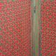 screen large old wood and fabric 5 panels