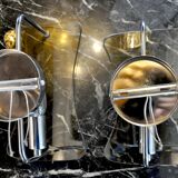 Pair of black sconces, murano glass, Italy, 1960