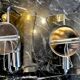 Pair of black sconces, murano glass, Italy, 1960