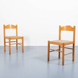 Italian Modern architectural pair of chairs, 1960’s