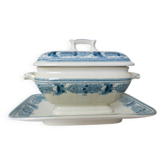 Vintage Massena porcelain sauce boat