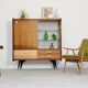 East German sideboard/glass cabinet from the 1960s