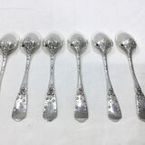 Léontine Compère - Set of 6 silver spoons Art Nouvea