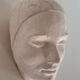 Plaster art-deco woman's head