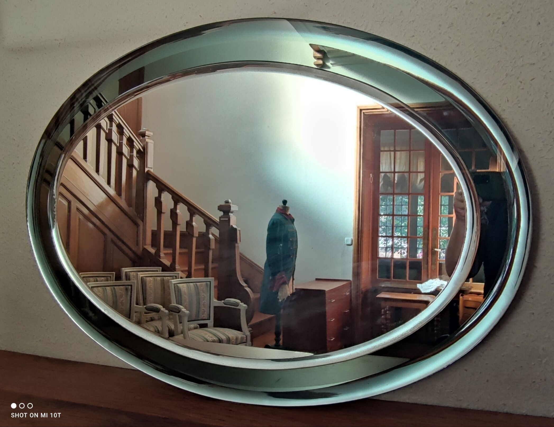 Vintage oval mirror