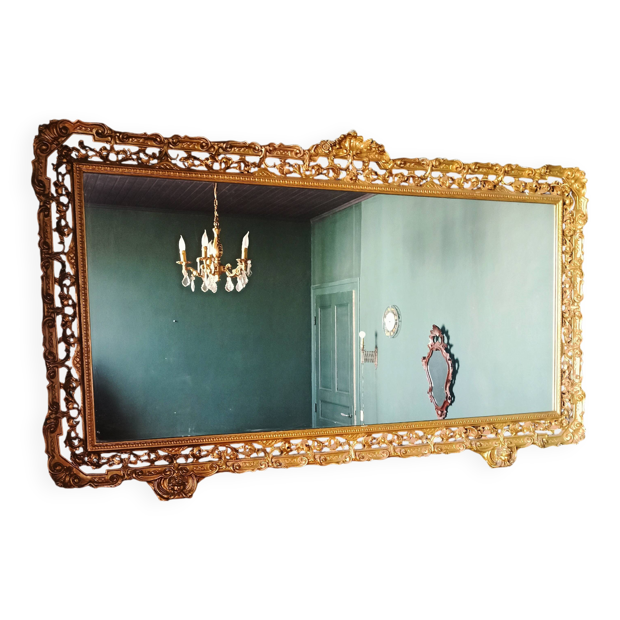 Large baroque mirror / antique mirror