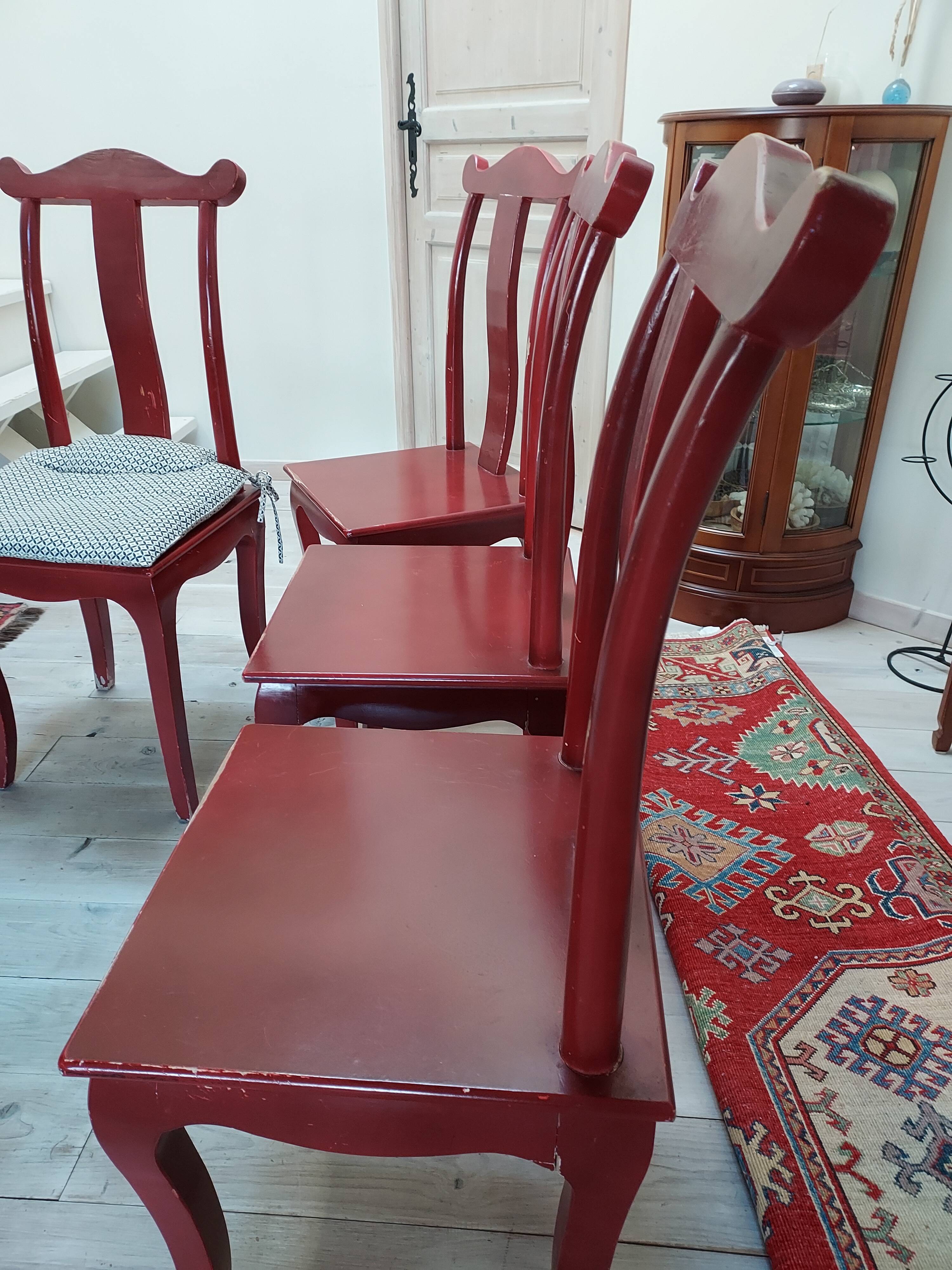 Chaises style asiatique lot de 4