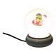 Opaline ball lamp with vintage clown pattern 1960