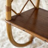 Rattan wall shelf 1960