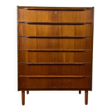 Scandinavian chest of drawers 6 drawers vintage teak, 60s