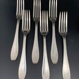 Silver metal cutlery