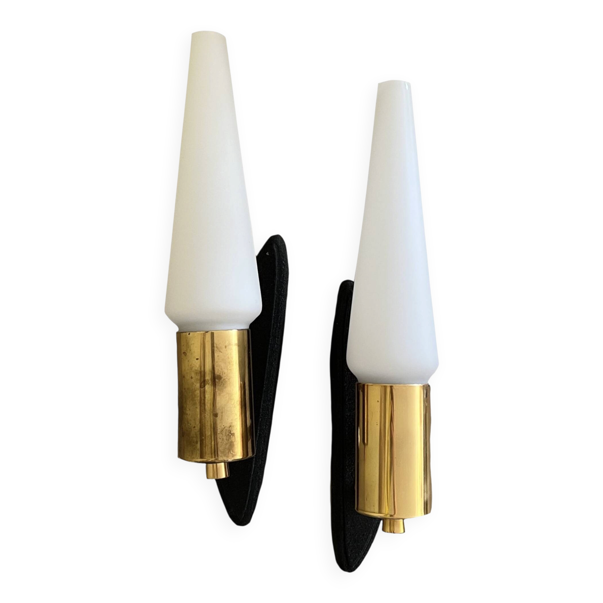 Pair of vintage wall lights, 60s