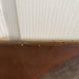 Tableau peinture huile toile portrait femme robe dentelle xixème 19ème merl