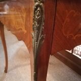 Louis XV style game table in marquetry