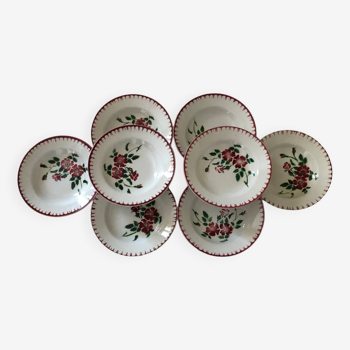 Assiettes sarrguemines vintage