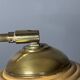 Midcentury pencil reed rattan bamboo and brass table lamp, Italy, 1970s