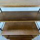Modular shelf from the 1950s, wood and metal, vintage.