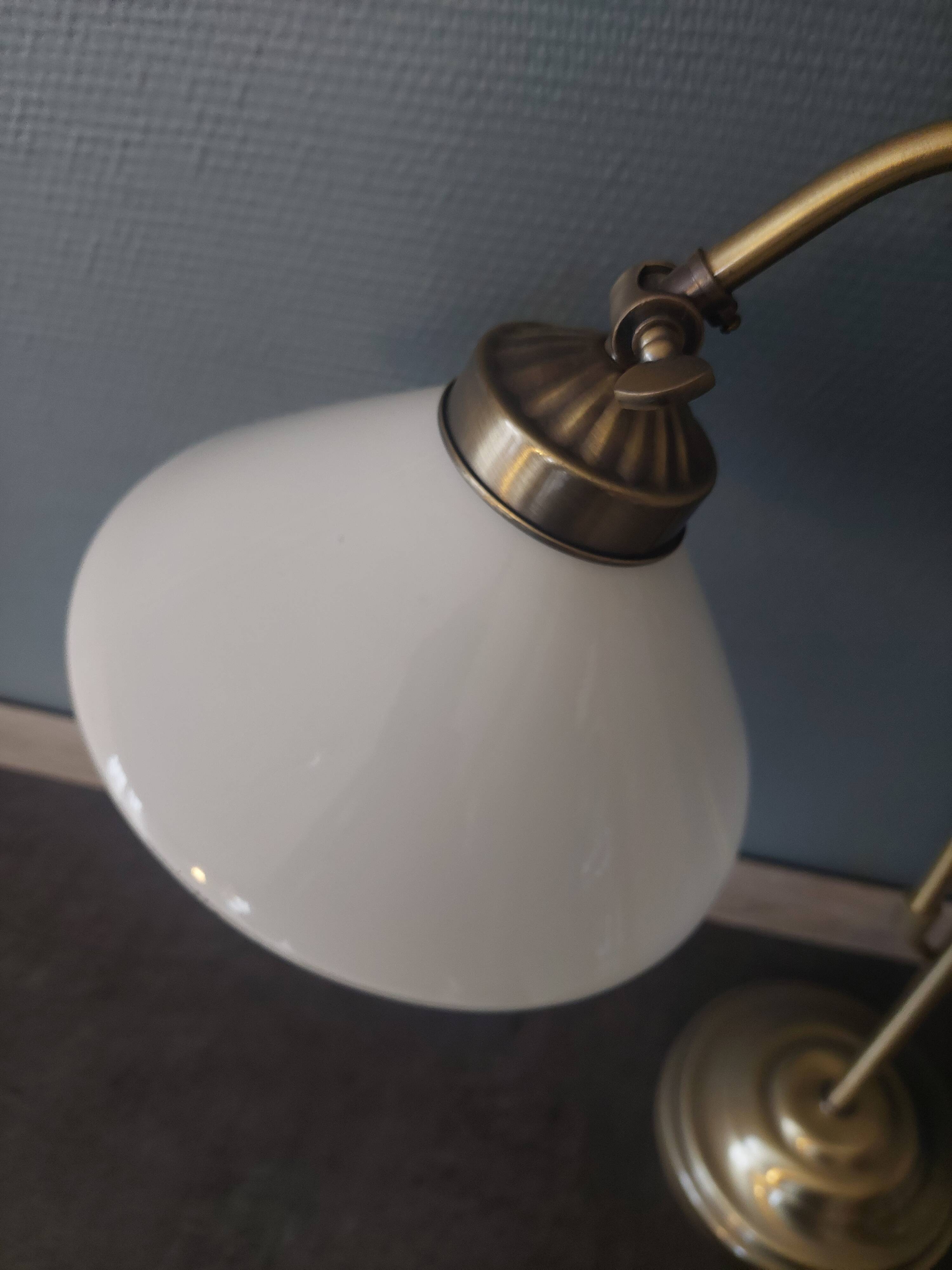 1970 desk lamp in adjustable period gilded brass