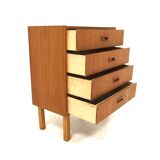 Scandinavian teak and oak chest of drawers, Sweden, 1960