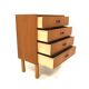 Commode scandinave en teck et en chêne Suède 1960