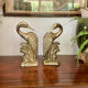 Bookend herons in brass style Art Deco 26cm