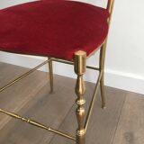 Chaise Chiavari en laiton
