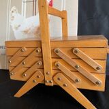 Worker drink sewing Scandinavian feet compass