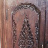 Anciennes portes de placard, bibliothèque murale en hêtre (1)