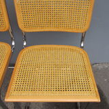 Series of 4 chairs Cesca B32 by Marcel Breuer