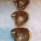 Suite de cendriers design bronze