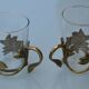 2 cups/art deco tea glasses