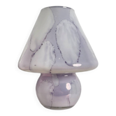 Lampe champignon en verre 1970 