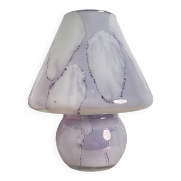 Lampe champignon en verre 1970 
