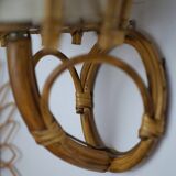 Rattan sconce