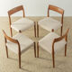 1950s Dining chairs, Nils O. Møller