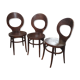 Set de 3 chaises bistrot modèle  mouette de baumann