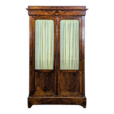 Louis Philippe period flamed mahogany bookcase