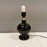 Holmegaard table lamp model "Bridge-opal" - black, designed by Michael bang in 1978