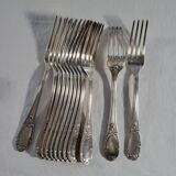 12 SOH Silver Metal Table Forks