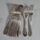 12 SOH Silver Metal Table Forks