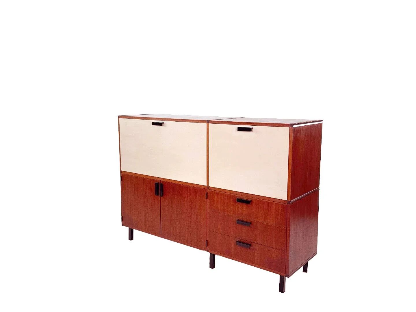 Vintage made to measure cabinet by Cees Braakman for Pastoe in teak - 1960s design